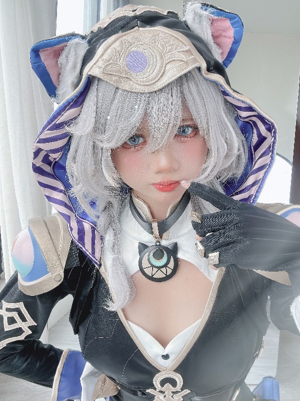 PoppaChan: Zenith Bunny 黑色胶袜 十字乳贴 (78 photos + 13 videos) Sexy Cosplay