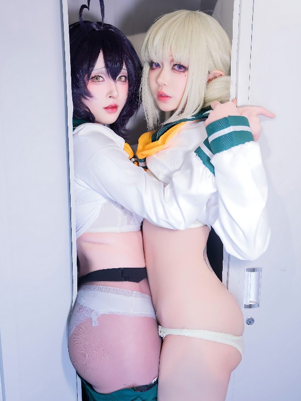 清水由乃: 碧蓝航线 武藏 紫藤花 (51 photos + 1 video) Sexy Cosplay