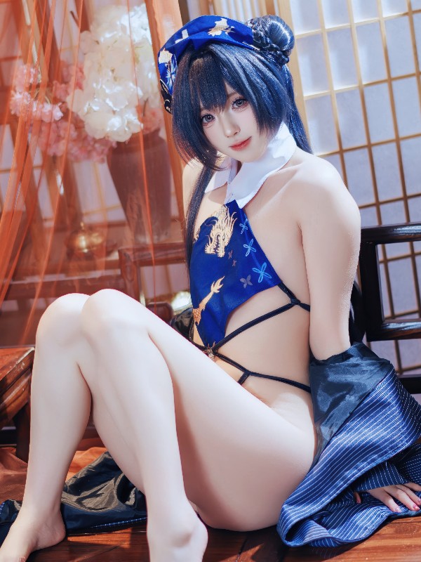 西园寺南歌: 碧蓝航线-樫野比基尼 (30 photos) Sexy Cosplay