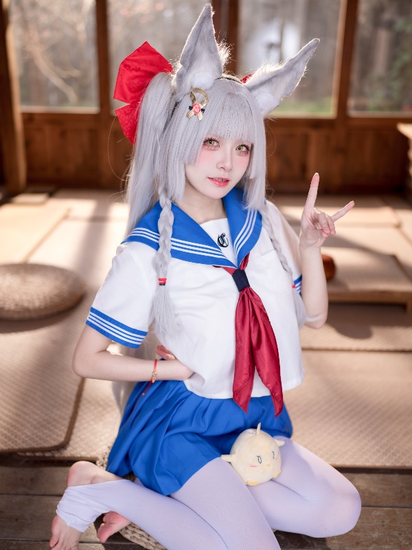 九柒喵: 碧蓝航线 法戈 纯白热潮 (53 photos) Sexy Cosplay