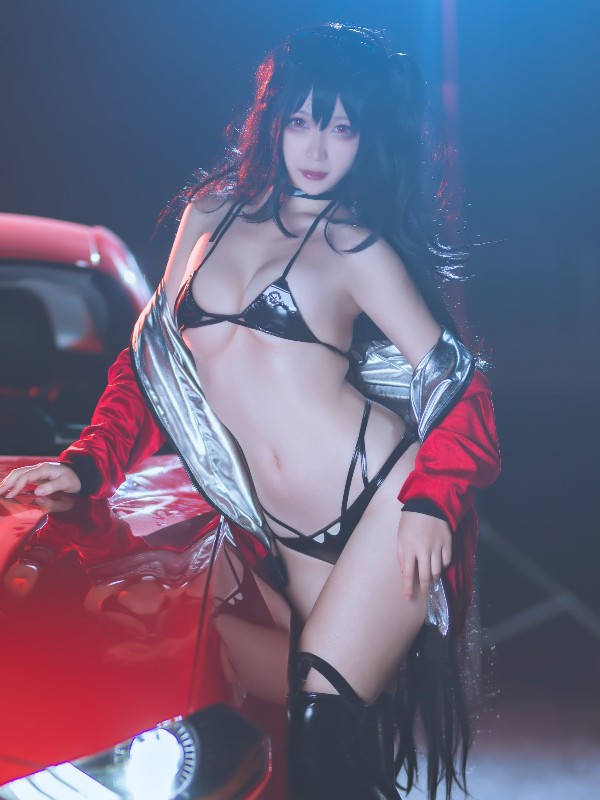 樱落酱w: 爱宕新春旗袍 (16 photos) Sexy Cosplay