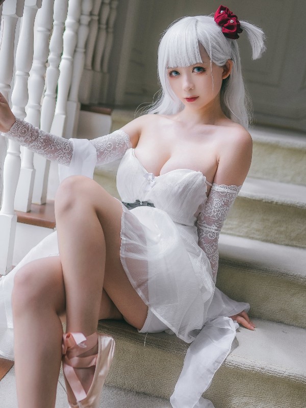 樱落酱w: 爱宕花嫁 (19 photos) Sexy Girl