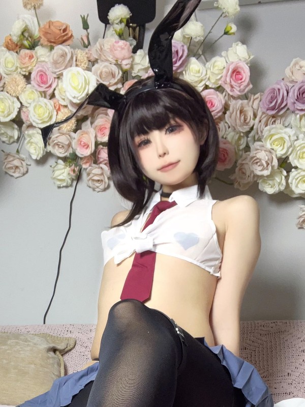 [AIGirl] 茗梓 黑丝兔 (78 photos)