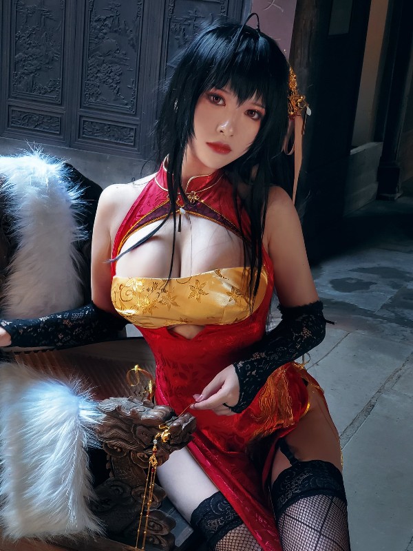 半半子: 2B靡烟旗袍 (37 photos) Sexy Cosplay