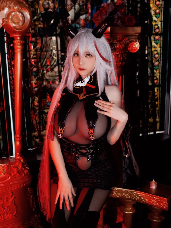 幼愛Youmeko: 阿斯托尔福女仆 (56 photos) Sexy Cosplay
