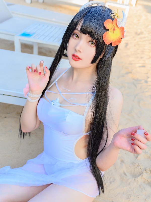 Natsuko夏夏子: 碧蓝航线 埃吉尔 龙女仆 (17 photos) Sexy Cosplay
