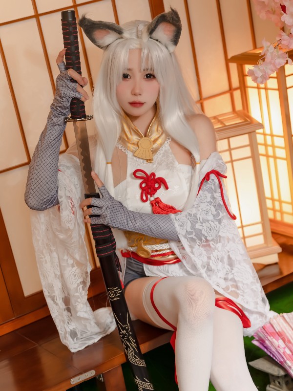 黏黏团子兔: 长发蕾姆 (41 photos) Sexy Cosplay