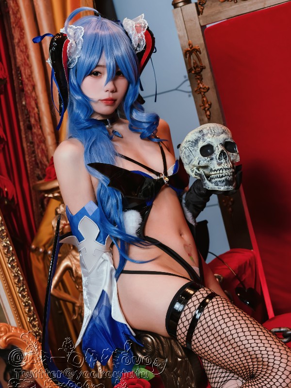 黏黏团子兔: 粉欲私房 (15 photos) Sexy Cosplay