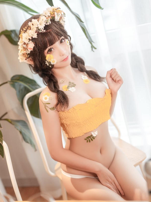 蠢沫沫 (chunmomo) Vol.123: 《尖耳国度》粉精灵 (40 photos)