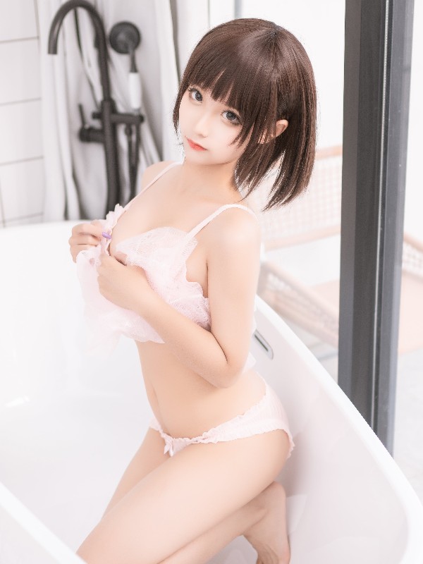 蠢沫沫 (chunmomo) Vol.169: 沫沫真爱版 灰浴巾 (40 photos)