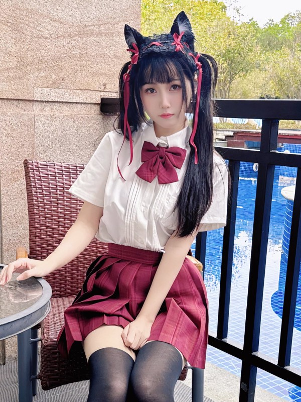不呆猫: 放课后野外JK (72 photos)
