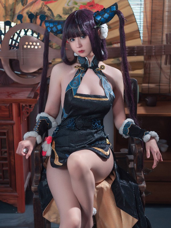 Bangni邦尼: 元旦旗袍 (82 photos + 7 videos)